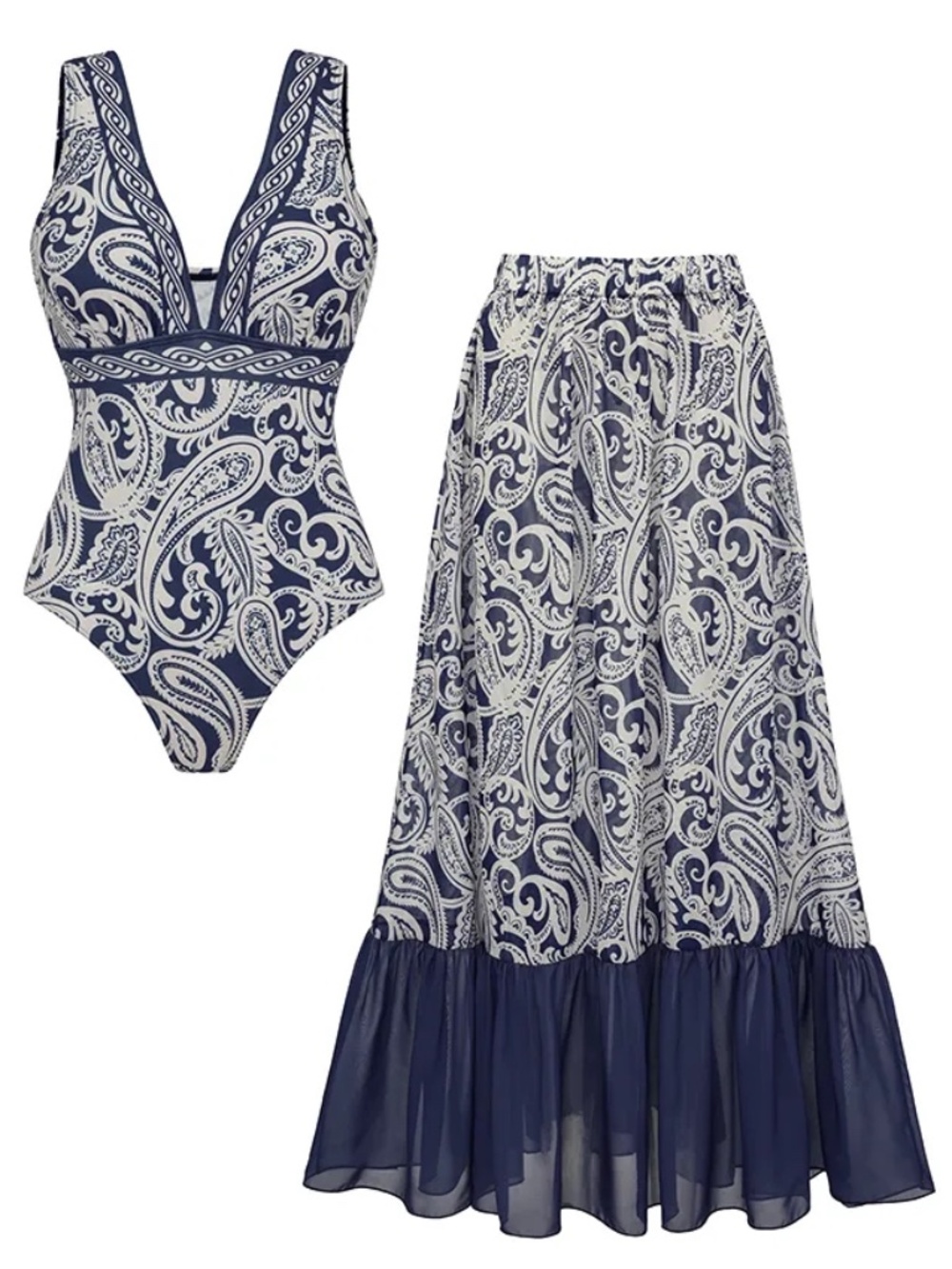 Two Piece Swimwear Set (Size L)